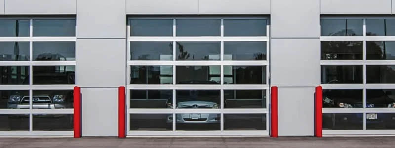 Full-view overhead sectional garage doors