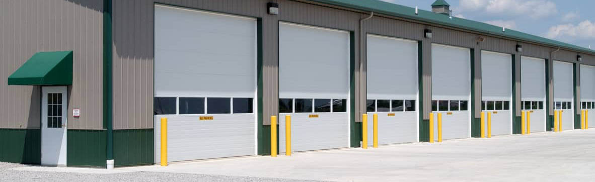 Overhead sectional garage doors